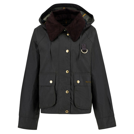 Barbour Reighton Waxed Jacket-Women's Clothing-Fern/Ancient-US 2-Kevin's Fine Outdoor Gear & Apparel