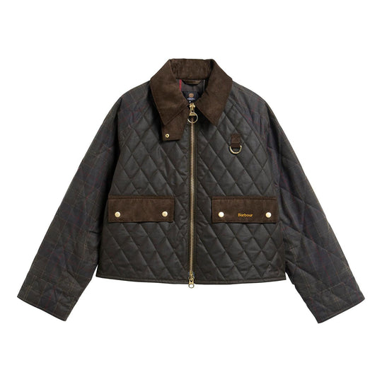 Barbour Reimagined Icons Tartan Quilted Spey Wax Jacket-Women's Clothing-Kevin's Fine Outdoor Gear & Apparel