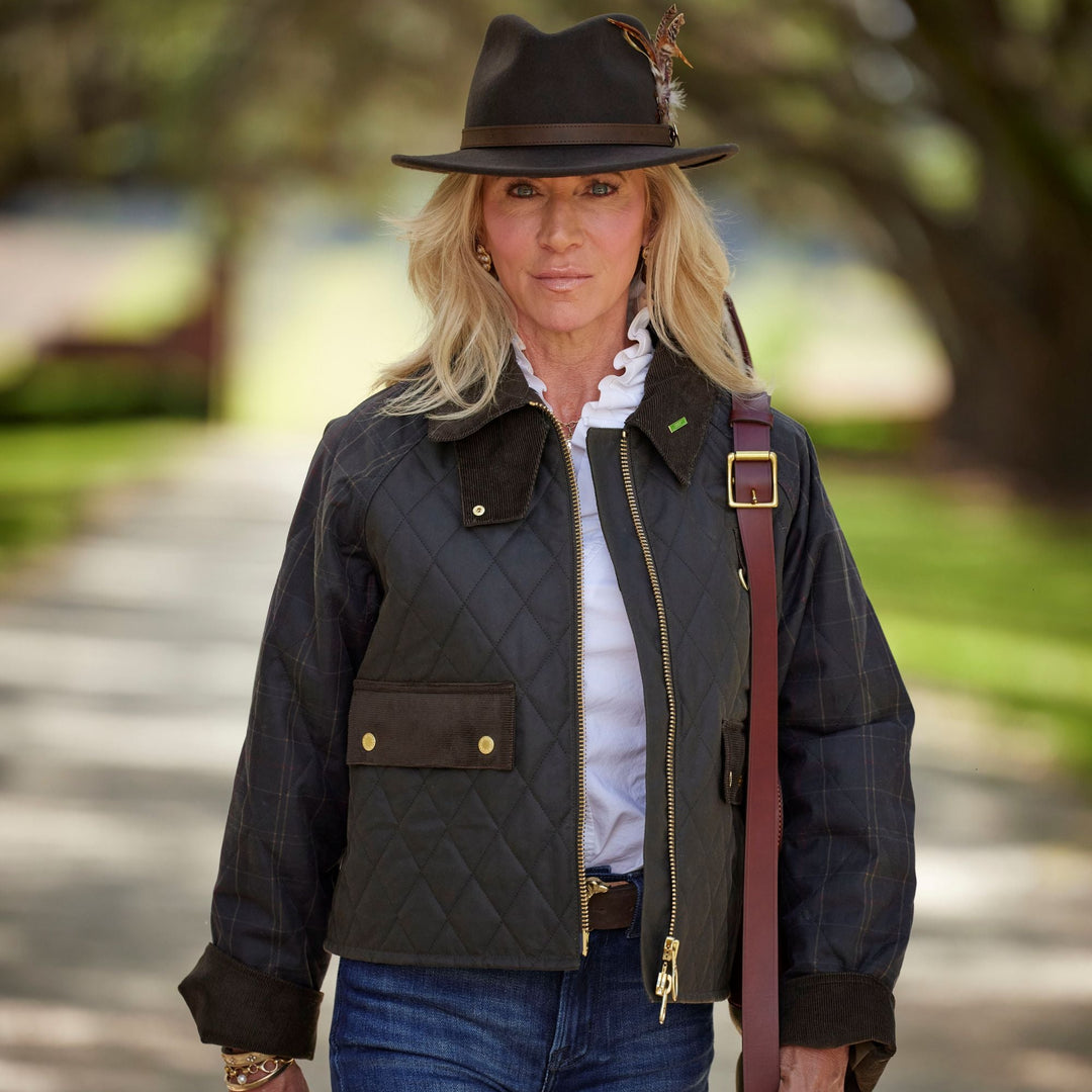 Barbour Reimagined Icons Tartan Quilted Spey Wax Jacket-Women's Clothing-Kevin's Fine Outdoor Gear & Apparel