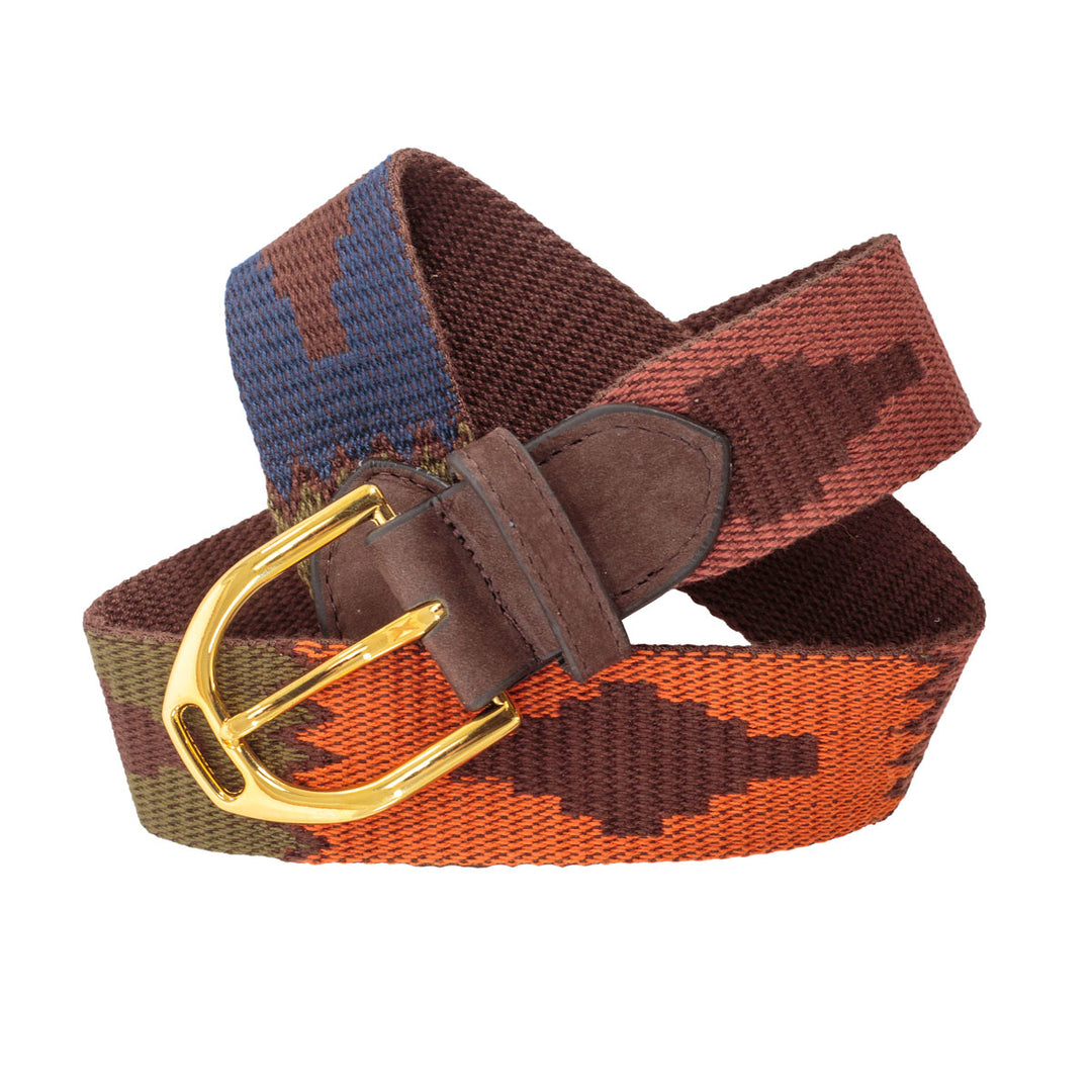 Women's Woven Santa Fe Belt with Nubuck Tabs-Women's Accessories-Orange Multi-XS-Kevin's Fine Outdoor Gear & Apparel