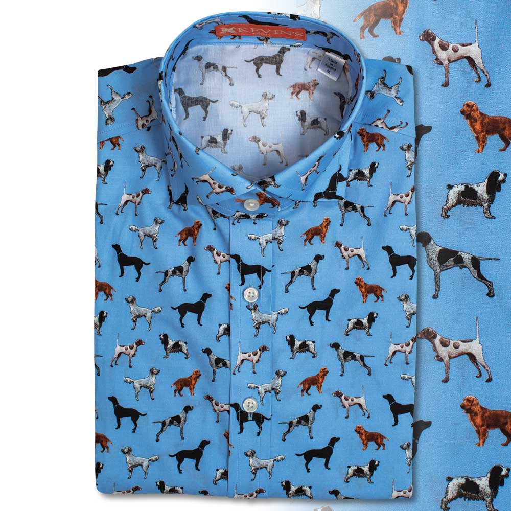 Kevin's Finest Ladies Dog Blouse-Blue-XS-Kevin's Fine Outdoor Gear & Apparel