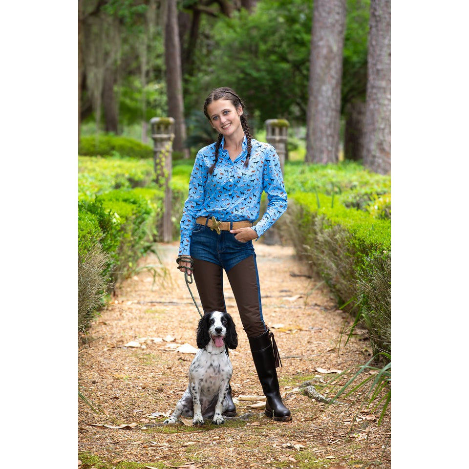 Kevin's Finest Ladies Dog Blouse-Women's Clothing-Kevin's Fine Outdoor Gear & Apparel