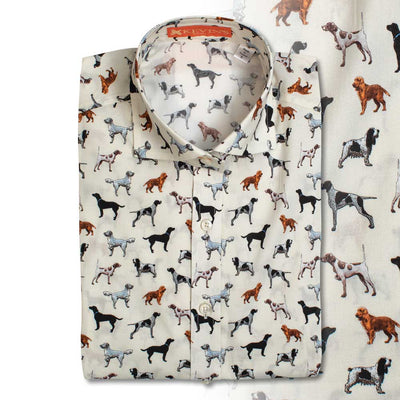Kevin's Finest Ladies Dog Blouse-White-XS-Kevin's Fine Outdoor Gear & Apparel