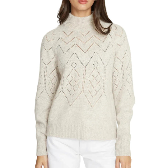 Autumn Cashmere Pointelle Mock Neck-Women's Clothing-Kevin's Fine Outdoor Gear & Apparel