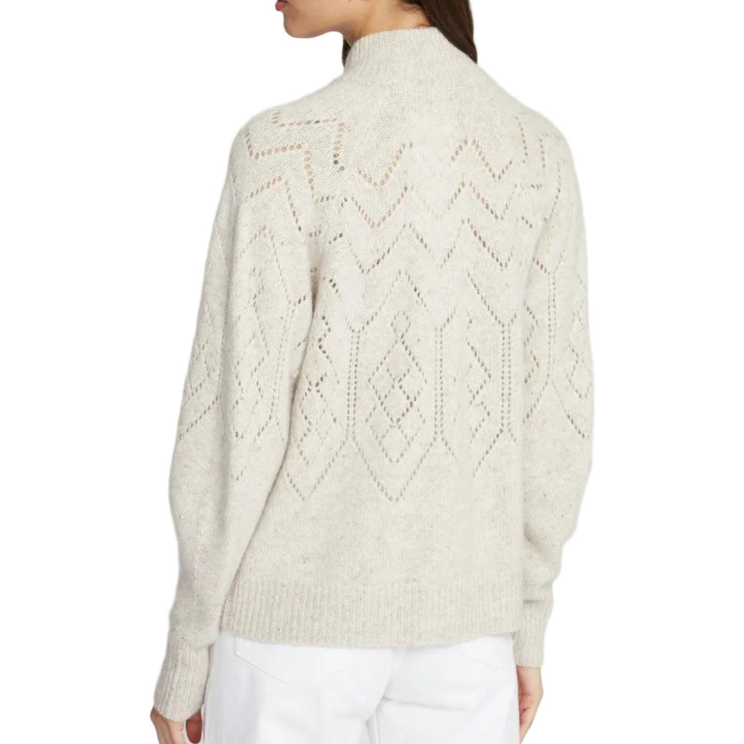 Autumn Cashmere Pointelle Mock Neck-Women's Clothing-Kevin's Fine Outdoor Gear & Apparel