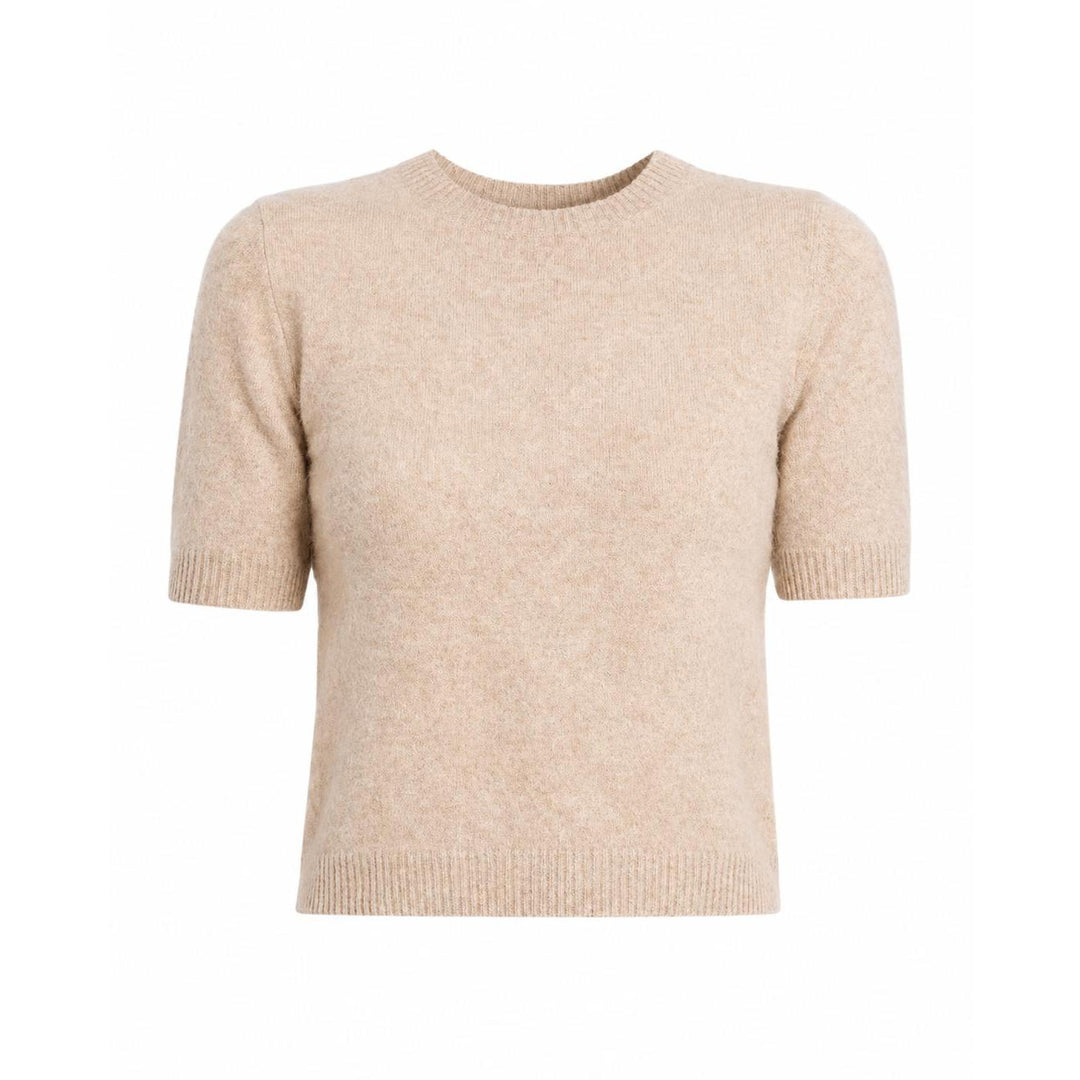 Autumn Cashmere Cropped S/S Crew-Women's Clothing-Cappuccino-S-Kevin's Fine Outdoor Gear & Apparel