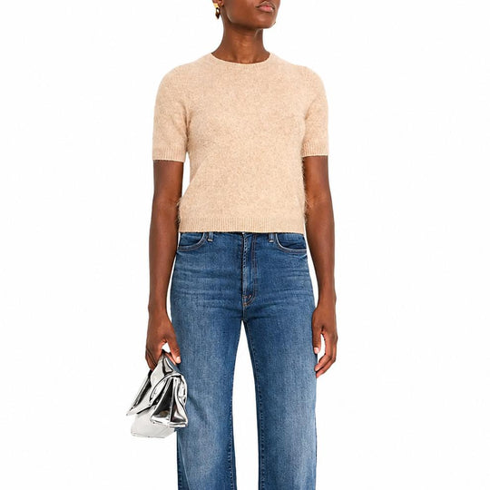 Autumn Cashmere Cropped S/S Crew-Women's Clothing-Kevin's Fine Outdoor Gear & Apparel
