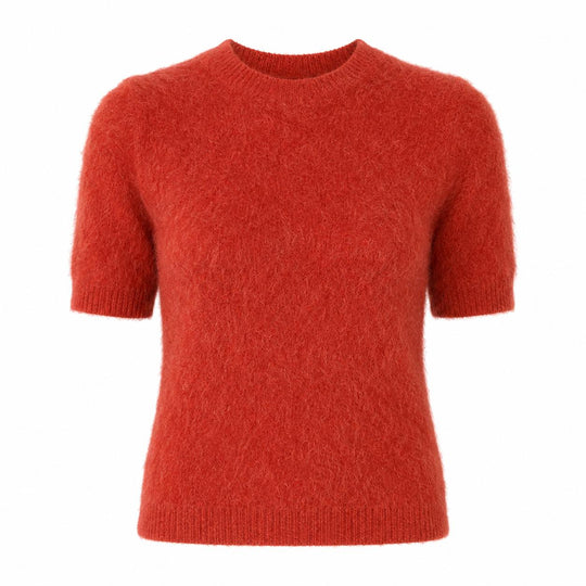 Autumn Cashmere Cropped S/S Crew-Women's Clothing-Ginger-S-Kevin's Fine Outdoor Gear & Apparel