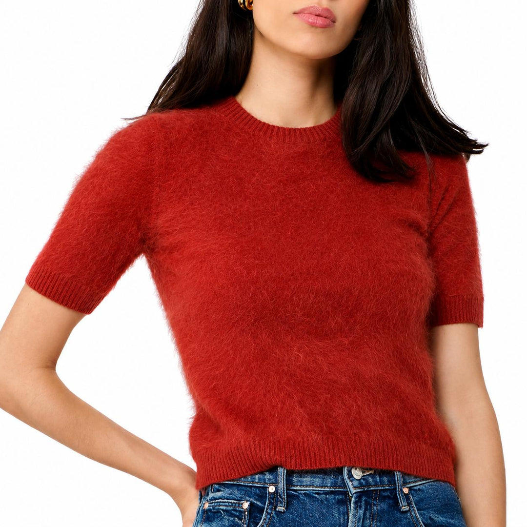 Autumn Cashmere Cropped S/S Crew-Women's Clothing-Kevin's Fine Outdoor Gear & Apparel