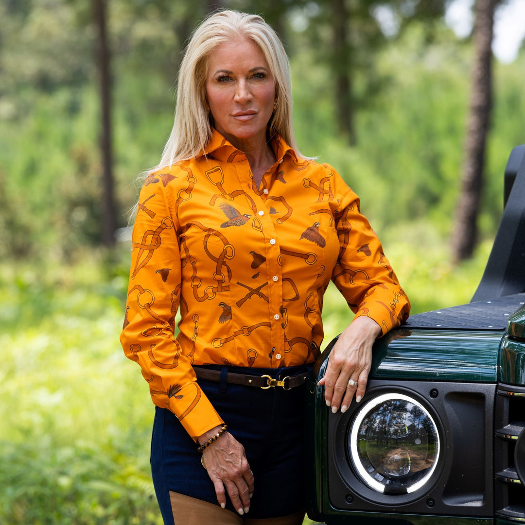 Kevin's Finest Ladies Quail and Buckle Shirt-Women's Clothing-Kevin's Fine Outdoor Gear & Apparel