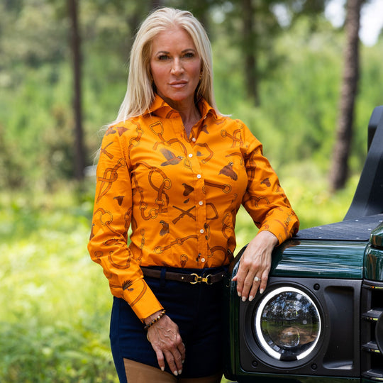 Kevin's Finest Ladies Quail and Buckle Shirt-Women's Clothing-Kevin's Fine Outdoor Gear & Apparel