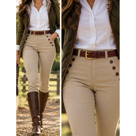 Women's Tingas Crocodile Belt with Gold Buckle-Women's Accessories-Kevin's Fine Outdoor Gear & Apparel