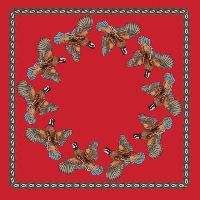 Kevin's Flying Quail Ring Scarf-Women's Accessories-Red-Kevin's Fine Outdoor Gear & Apparel
