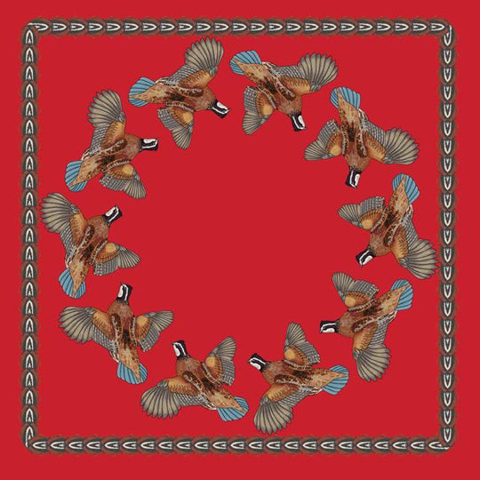 Kevin's Flying Quail Ring Scarf-Women's Accessories-Red-Kevin's Fine Outdoor Gear & Apparel