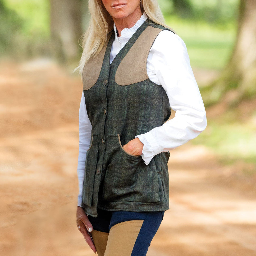 Tweed-Jagdweste für Damen