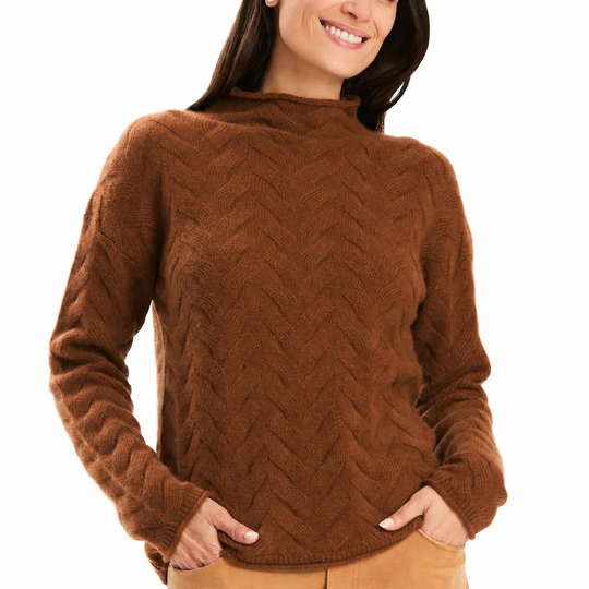 Tyler Boe Gracie Cashmere Basketweave Sweater-Women's Clothing-Kevin's Fine Outdoor Gear & Apparel