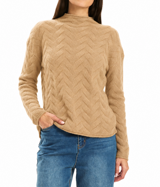 Tyler Boe Gracie Cashmere Basketweave Sweater-Women's Clothing-Kevin's Fine Outdoor Gear & Apparel