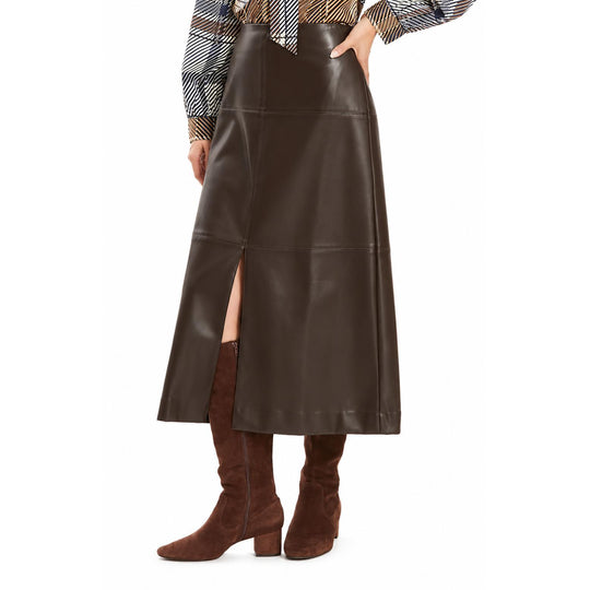 Tyler Boe Phoebe Vegan Leather Skirt-Women's Clothing-Kevin's Fine Outdoor Gear & Apparel