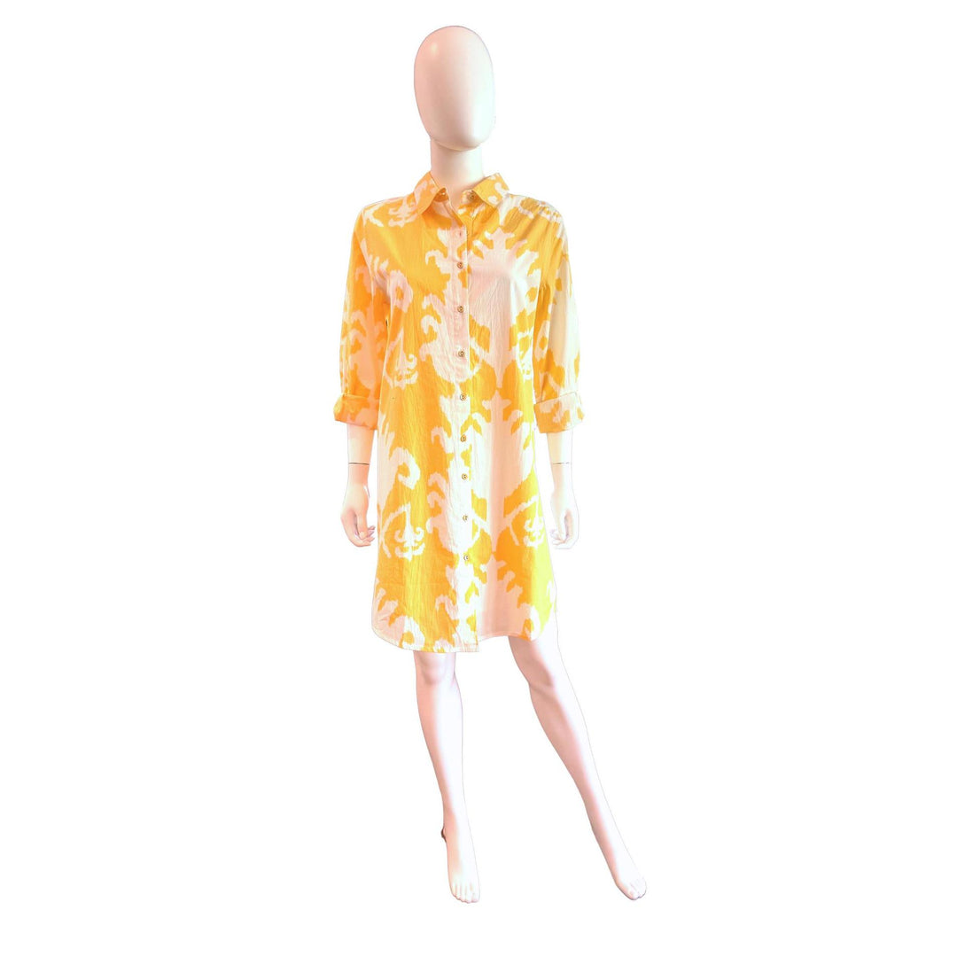 Fitzroy & Willa Russell Mini Dress-Women's Clothing-Sunshine Big Ikat-XS-Kevin's Fine Outdoor Gear & Apparel