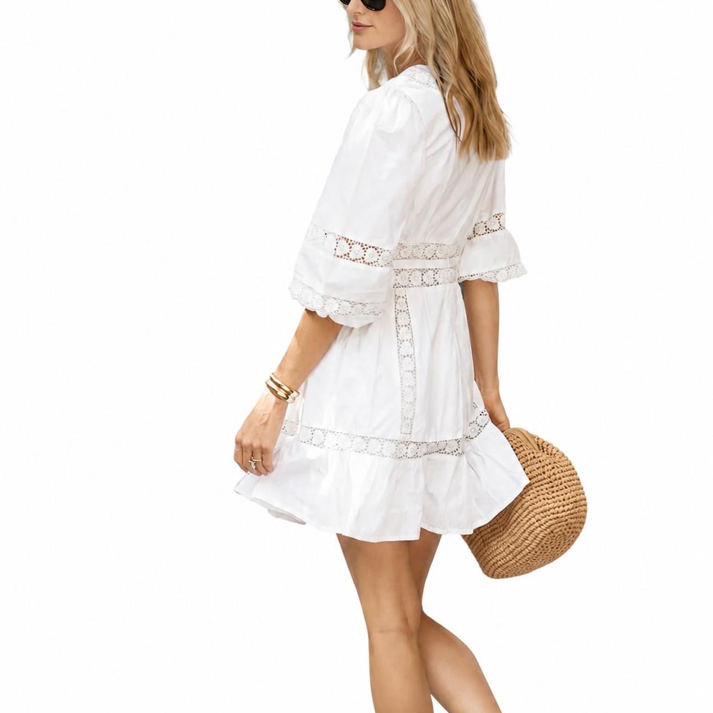 Sail to Sable V-Neck Fit & Flare Dress-Women's Clothing-Kevin's Fine Outdoor Gear & Apparel