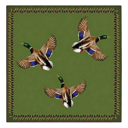 Kevin's Finest Duck Silk Scarf-Women's Accessories-Green-Mallard-Kevin's Fine Outdoor Gear & Apparel
