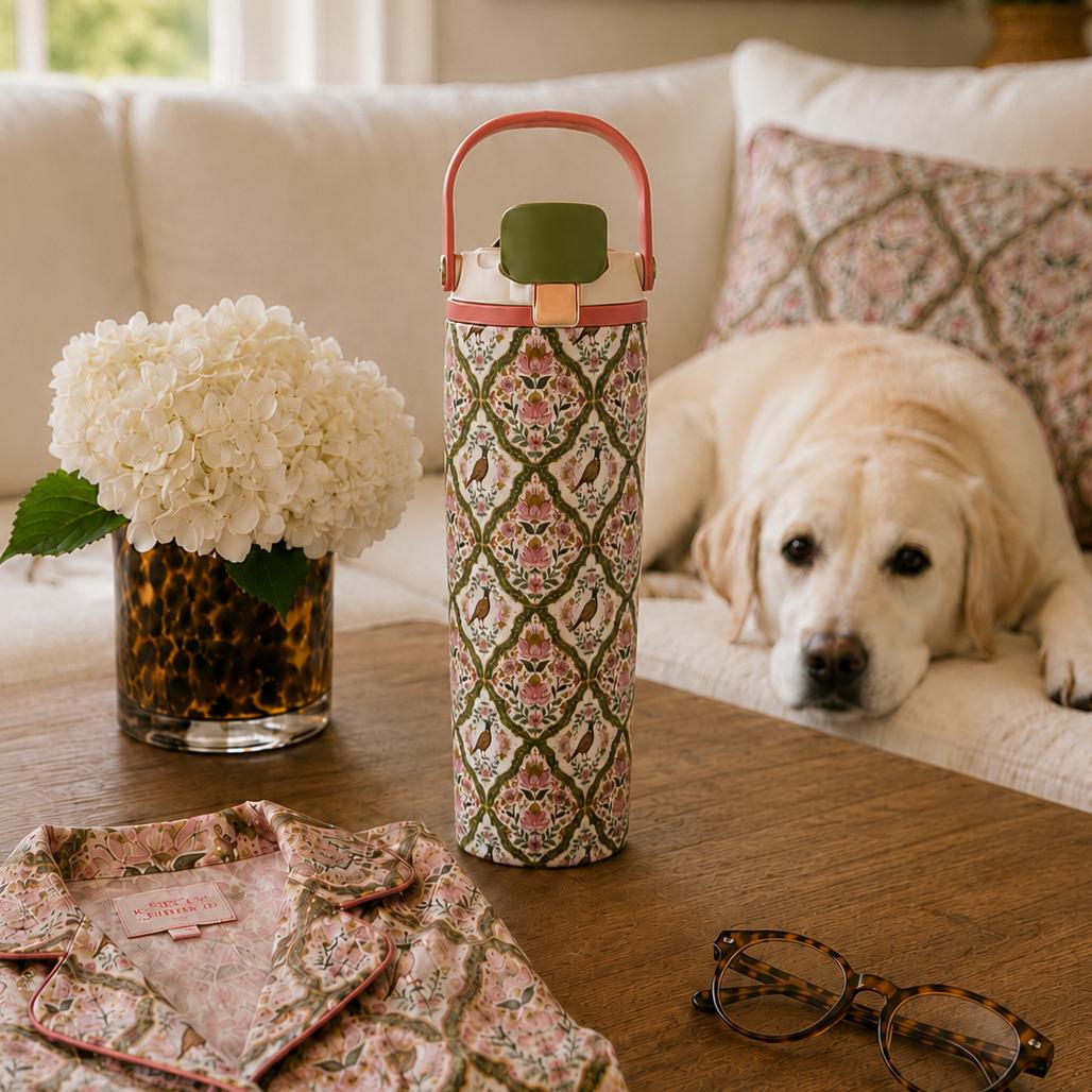 Jane Marie Gilded Pheasant 30 oz Water Bottle-Home/Giftware-Kevin's Fine Outdoor Gear & Apparel