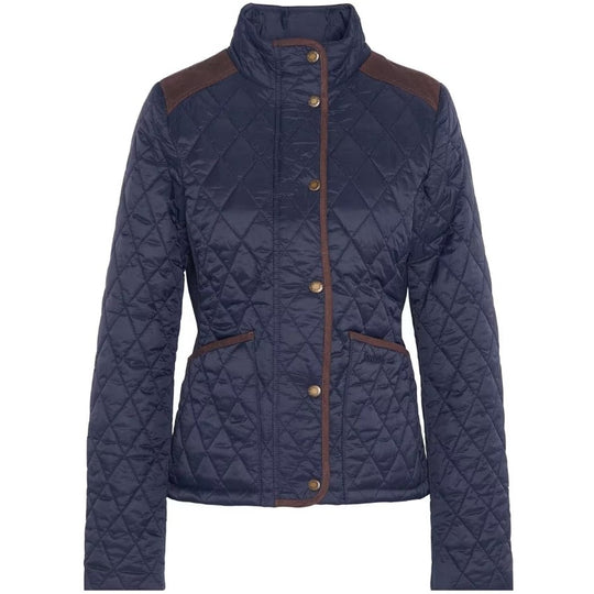 Barbour Women's Highfield Quilted Jacket-Women's Clothing-Navy-US 4/UK 8-Kevin's Fine Outdoor Gear & Apparel