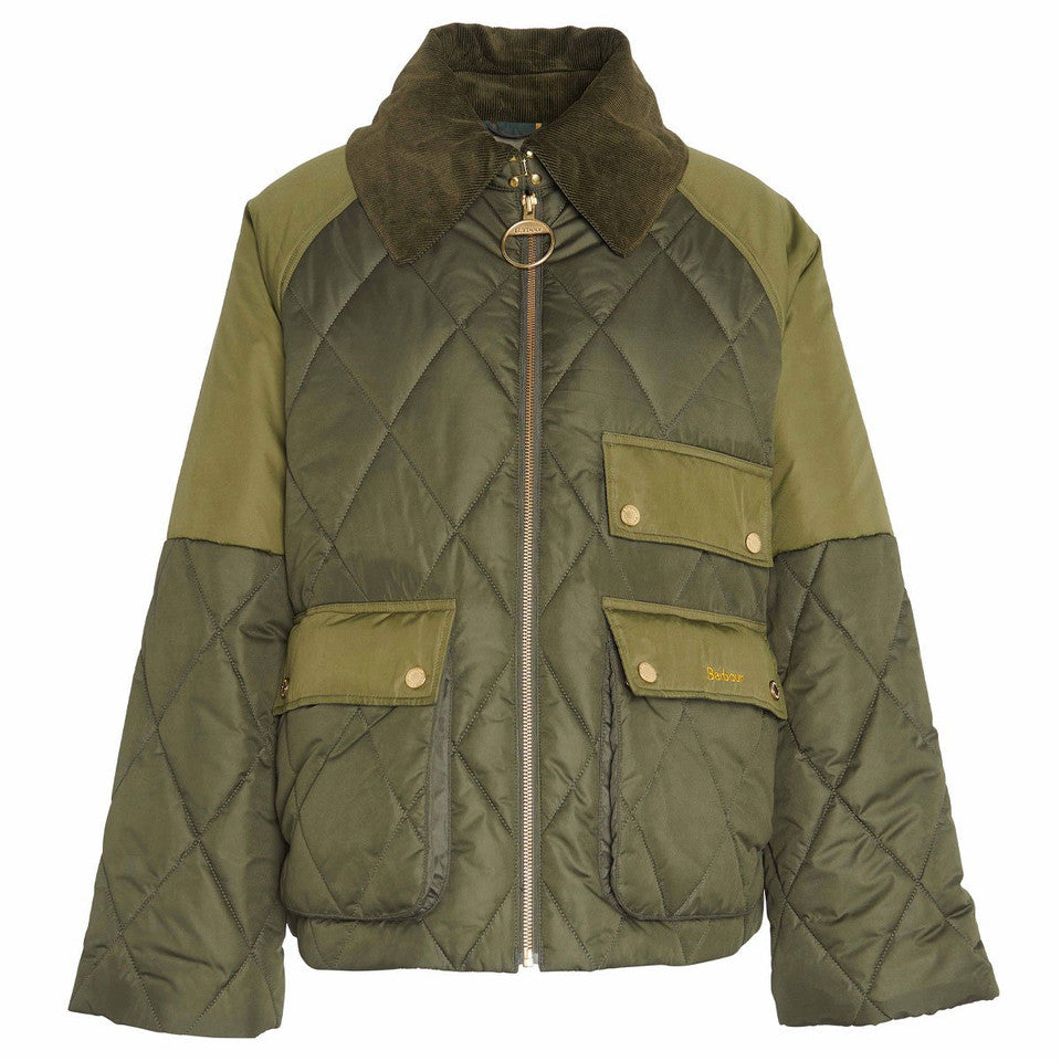 Barbour Milby Quilted Jacket-Women's Clothing-Olive-US 2/UK 6-Kevin's Fine Outdoor Gear & Apparel