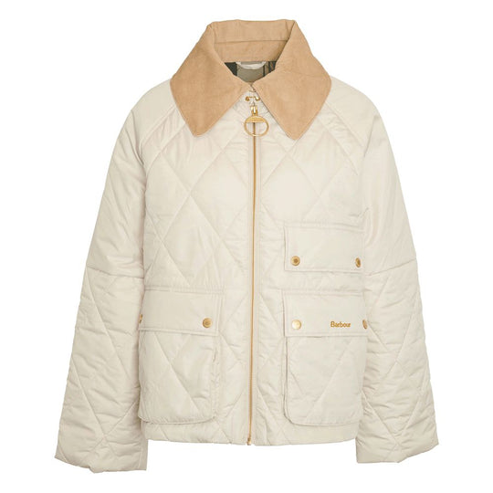 Barbour Milby Quilted Jacket-Women's Clothing-Oatmeal-US 2/UK 6-Kevin's Fine Outdoor Gear & Apparel