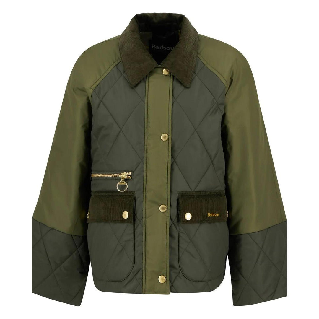 Barbour Martha Quilted Jacket-Women's Clothing-Olive/Dark Moss/Ancient Tartan-US 4-Kevin's Fine Outdoor Gear & Apparel