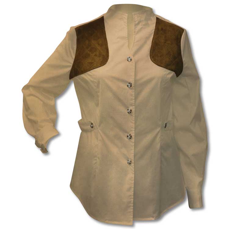 Kevin's Women's Huntress Untucked Shooting Blouse-Women's Clothing-BRITISH KHAKI-XS-Kevin's Fine Outdoor Gear & Apparel