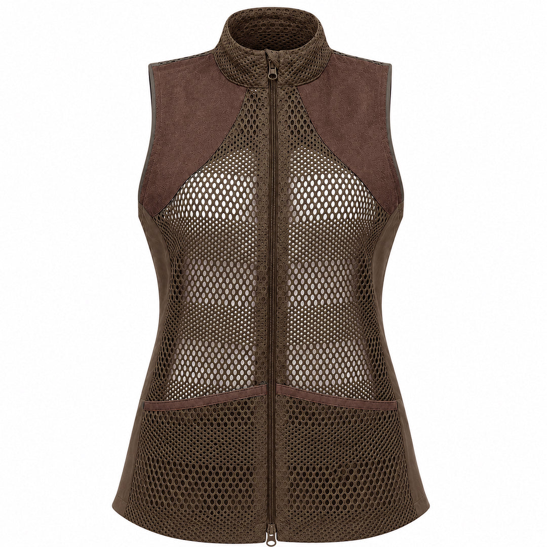 Kevin's Huntress All Purpose Mesh Shooting Vest-Women's Clothing-Brown-XXS-Kevin's Fine Outdoor Gear & Apparel