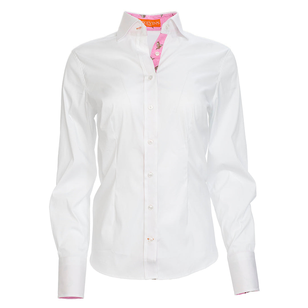 Kevin's Finest Women's Flying Quail Shirt-Women's Clothing-Pink Lined/Quail-XS-Kevin's Fine Outdoor Gear & Apparel