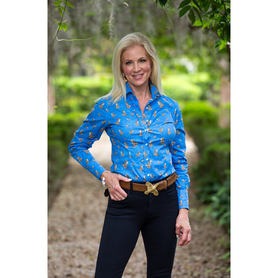 Kevin's Finest Women's Flying Quail Shirt-Women's Clothing-Kevin's Fine Outdoor Gear & Apparel