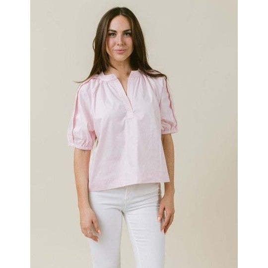 Laroque Henley Blouse-Women's Clothing-Blush-XS-Kevin's Fine Outdoor Gear & Apparel