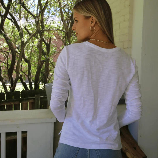 Erin Gray Women's Long Sleeve Jeans V Neck-Women's Clothing-Kevin's Fine Outdoor Gear & Apparel