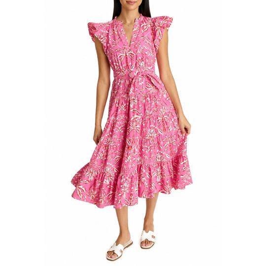 LaRoque Daphne Dress-Women's Clothing-Pink Palm-XS-Kevin's Fine Outdoor Gear & Apparel