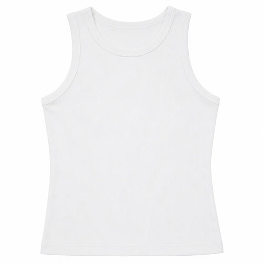 Erin Gray Luxe Elevated "Perfect Length" Ribbed High Neck Tank-Women's Clothing-Ivory-XS-Kevin's Fine Outdoor Gear & Apparel