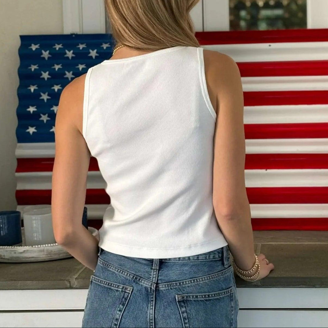Erin Gray Luxe Elevated "Perfect Length" Ribbed High Neck Tank-Women's Clothing-Kevin's Fine Outdoor Gear & Apparel