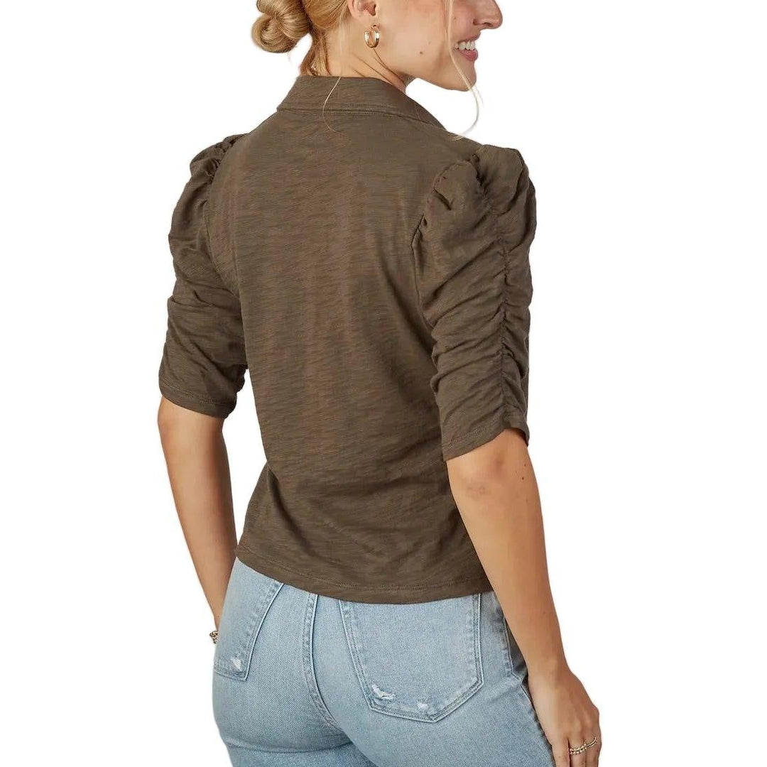 Erin Gray Grace Button-Up Elbow-Length Tee-Women's Clothing-Kevin's Fine Outdoor Gear & Apparel