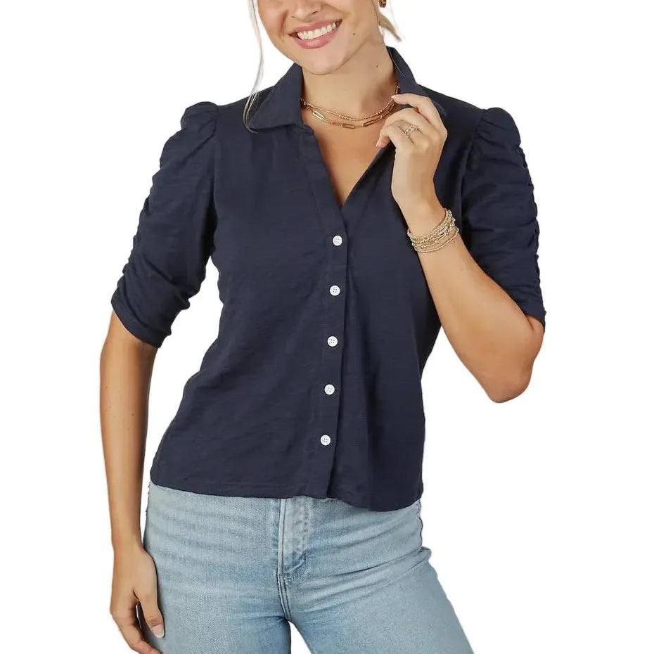 Erin Gray Grace Button-Up Elbow-Length Tee-Women's Clothing-Kevin's Fine Outdoor Gear & Apparel