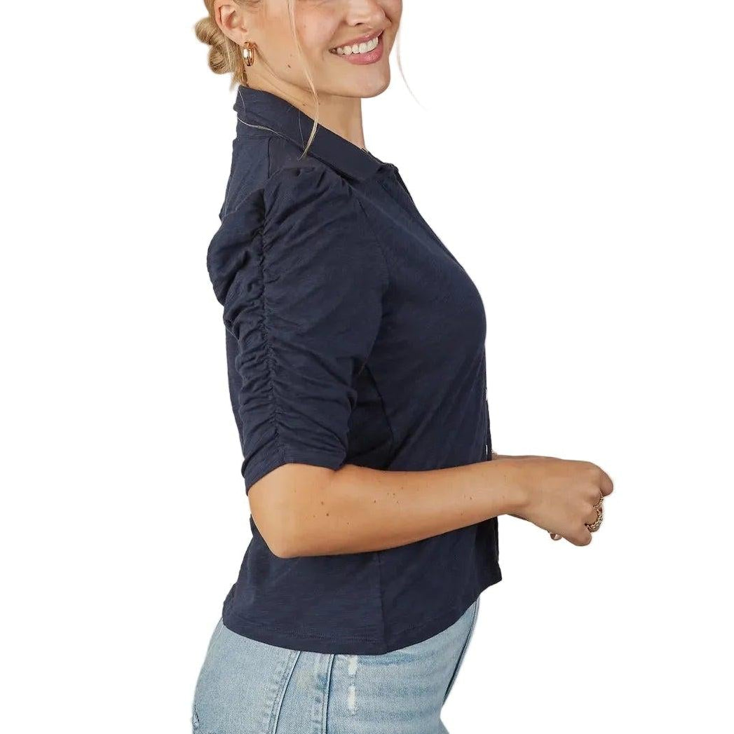Erin Gray Grace Button-Up Elbow-Length Tee-Women's Clothing-Kevin's Fine Outdoor Gear & Apparel