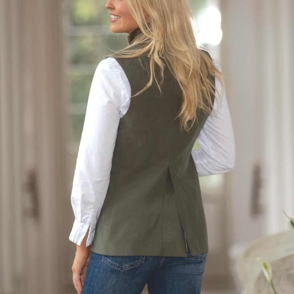 T.ba Ladies Canvas Medallion Vest-Women's Clothing-Kevin's Fine Outdoor Gear & Apparel