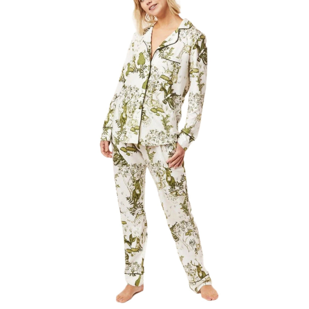 The Cat's Woodside Pima Knit Long Sleeve Pajama Set-Women's Clothing-Kevin's Fine Outdoor Gear & Apparel