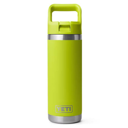YETI 18 oz Rambler Water Bottle with Color-Matched Straw Cap-Hunting/Outdoors-CHARTREUSE-Kevin's Fine Outdoor Gear & Apparel
