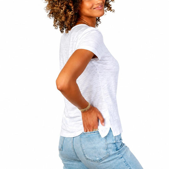 Erin Gray Women's Short Sleeve Jeans V Neck-Women's Clothing-Kevin's Fine Outdoor Gear & Apparel