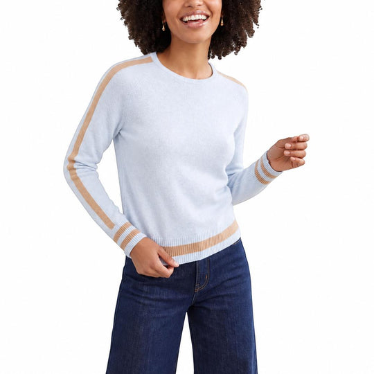 Brodie Cathy Sleeve Stripe Crew-Women's Clothing-Kevin's Fine Outdoor Gear & Apparel
