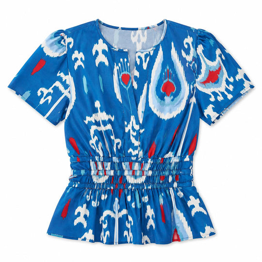 Sheridan French Eloise Blouse-Women's Clothing-Americana Ikat-XS-Kevin's Fine Outdoor Gear & Apparel