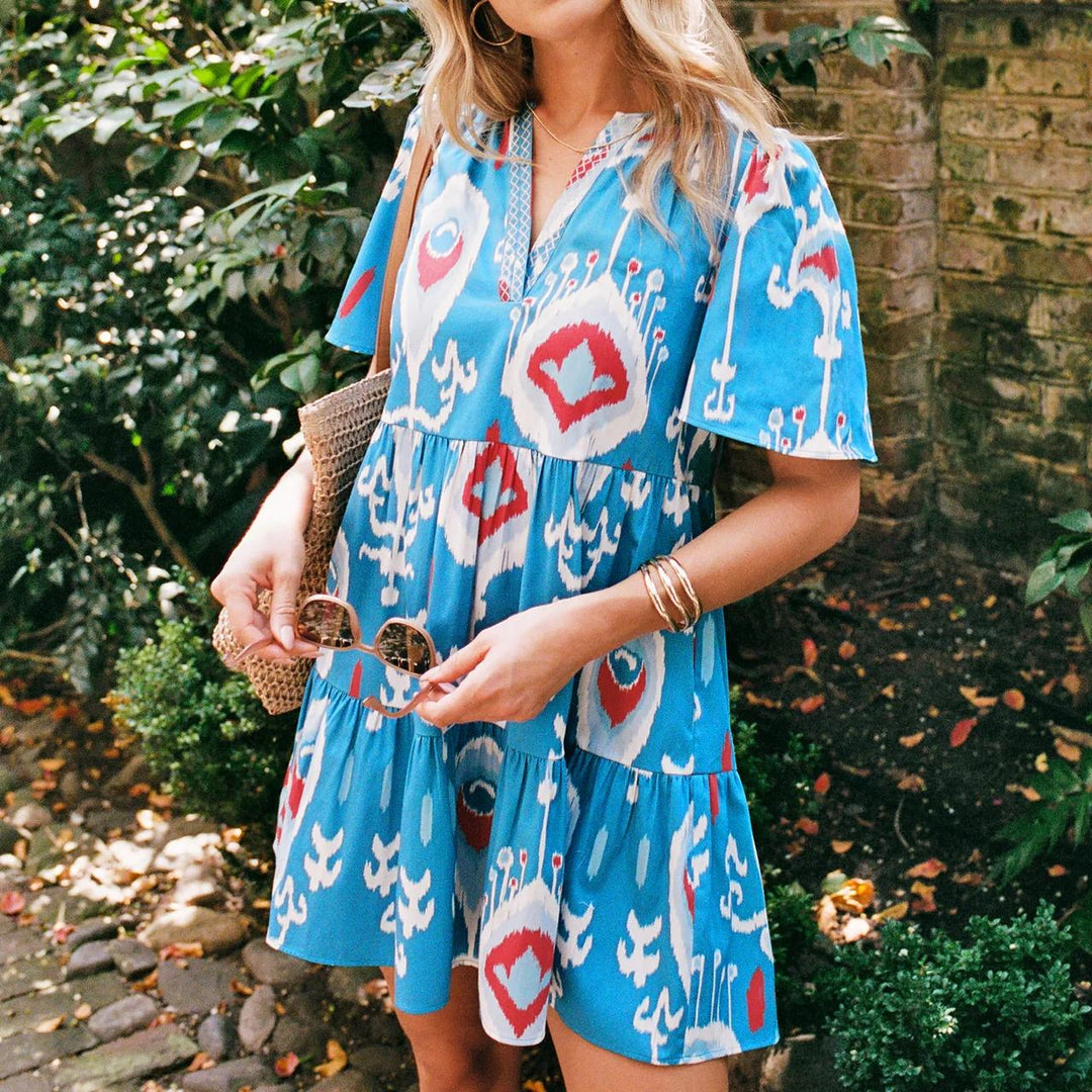 Sheridan French Charlie Dress-Women's Clothing-Americana Ikat-XS-Kevin's Fine Outdoor Gear & Apparel