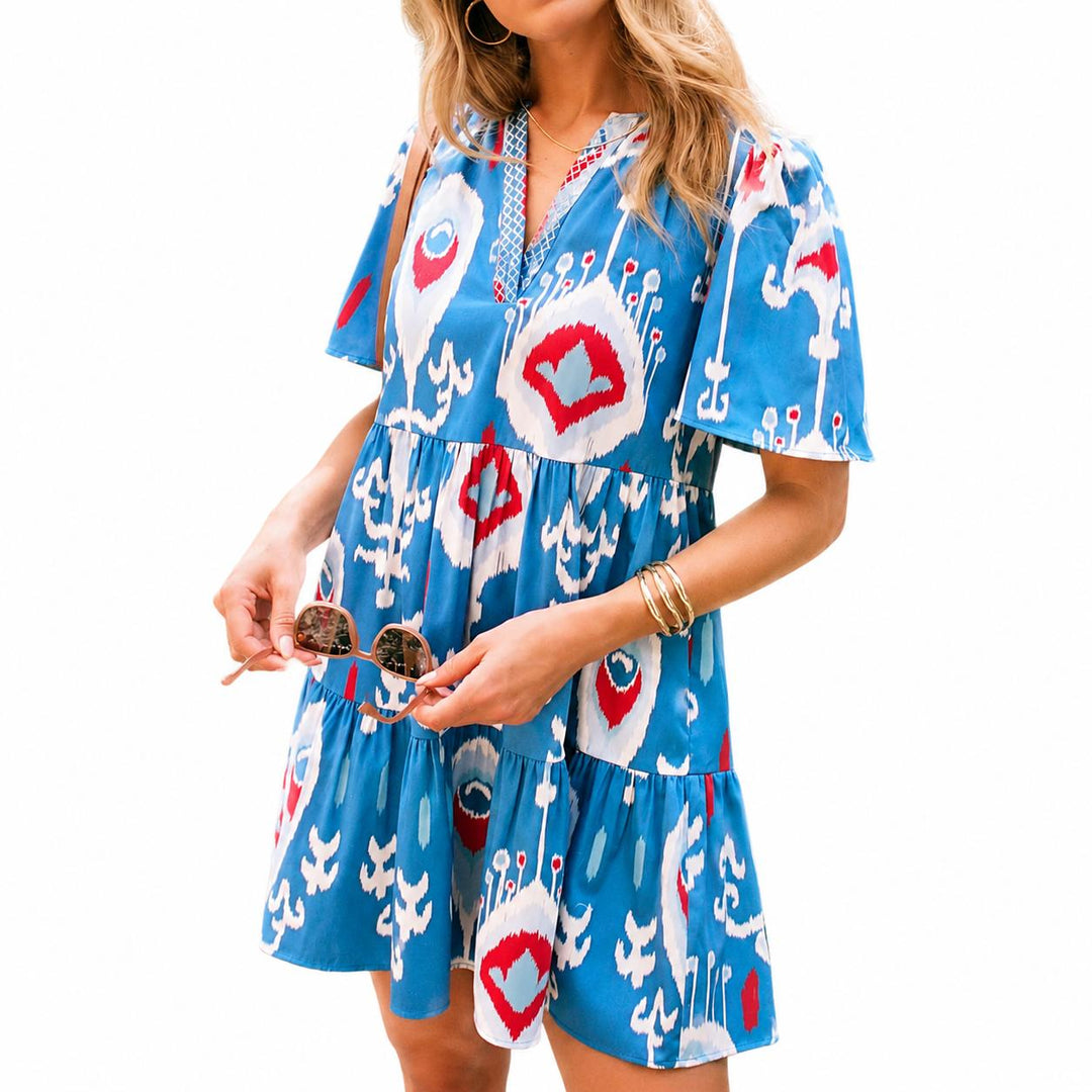 Sheridan French Charlie Dress-Women's Clothing-Americana Ikat-XS-Kevin's Fine Outdoor Gear & Apparel
